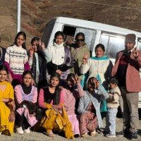 Team with client during Padhri Jot J&K tour