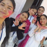 Indian festival Holi celebration with gulal colors